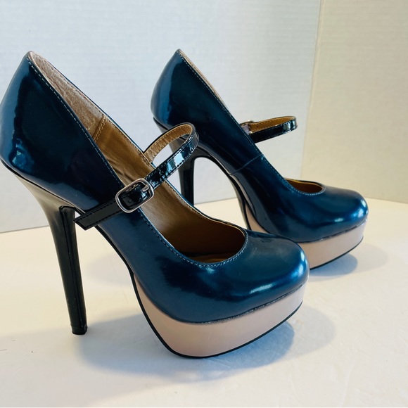 JustFabulous “Rima” Teal Mary Jane Platforms -  Size 5.5 - Picture 5 of 11